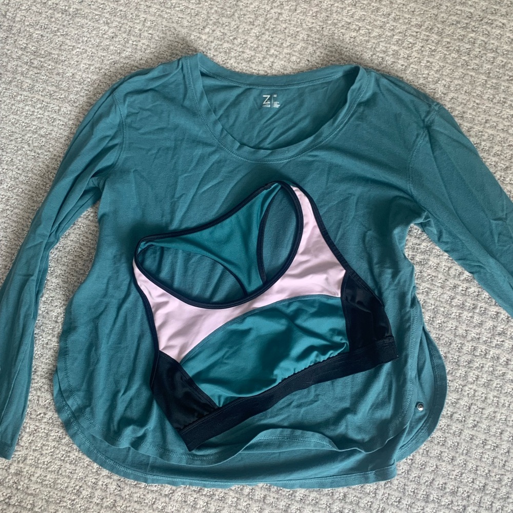Z by Zella sports bra and shirt bundle